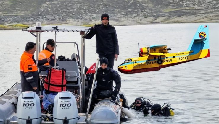 JAK timlerinden Bafa Gölü’nden uçak kurtarma operasyonu