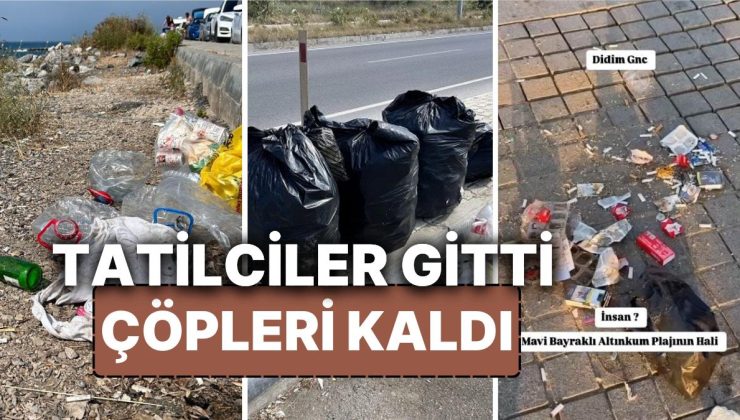 Kurban Bayramı tatilinin ardından çöpler kaldı!