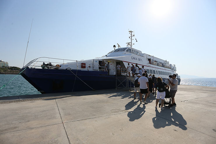 Aydın Büyükşehir Belediyesi Aydın-Muğla arası deniz otobüsü seferlerine yoğun ilgi