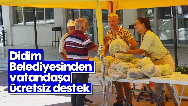 Didim Belediyesinden vatandaşa ücretsiz destek