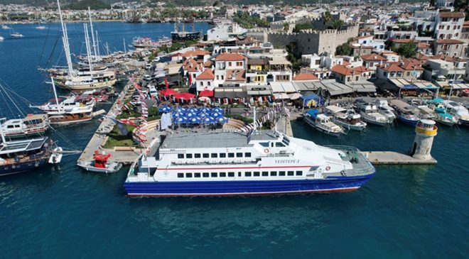 Bodrum- Didim feribot seferleri bir ay erken iptal edildi