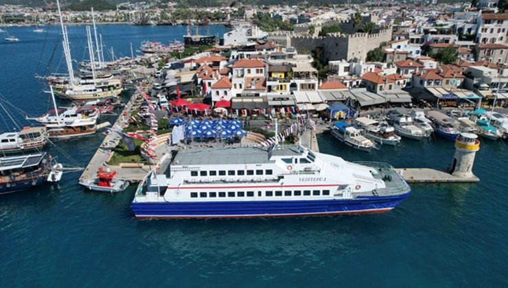 Bodrum- Didim feribot seferleri bir ay erken iptal edildi