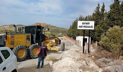 Didim Belediyesi’nden Batıköy Mahallesi’nde yol yapım çalışması