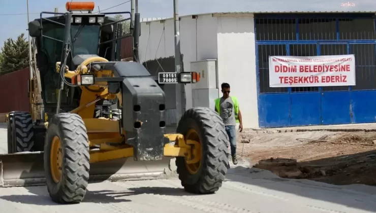 Didim Sanayi Sitesi’nde yol yapım çalışmaları devam ediyor