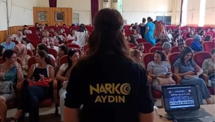 Didim’de narkotik ekipleri öğrenci ve öğretmenlere bilgilendirme yaptı