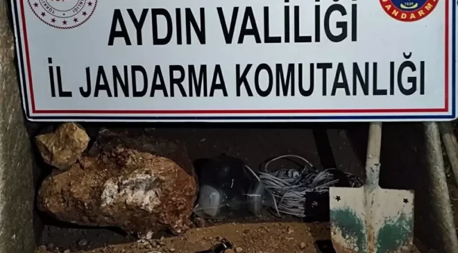 Didim’de kaçak kazı yapan 7 şüpheli suçüstü yakalandı