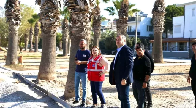 Didim Belediye Başkanı Hatice Gençay, çalışmaları yerinde inceledi