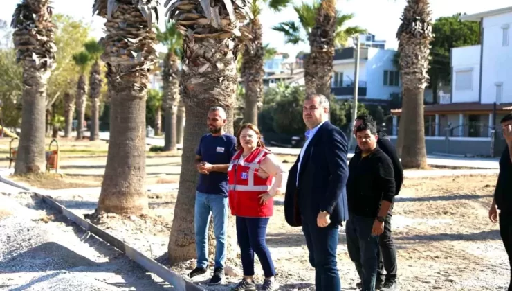 Didim Belediye Başkanı Hatice Gençay, çalışmaları yerinde inceledi