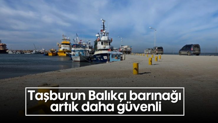 Taşburun Balıkçı barınağı artık daha güvenli