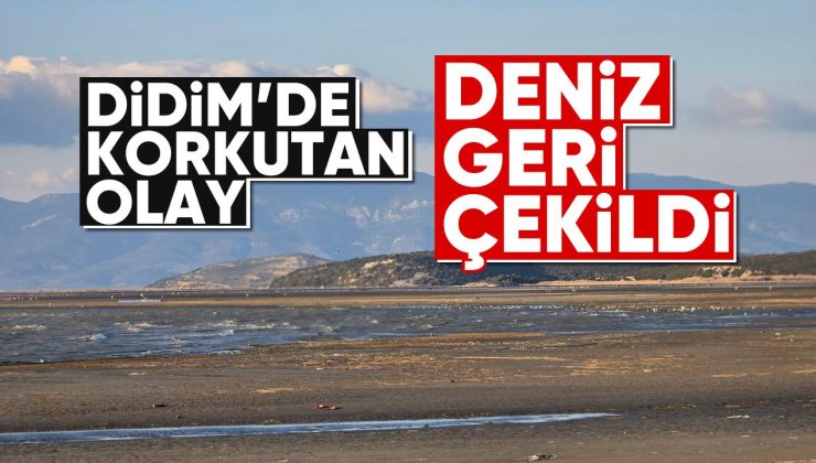 Didim’de korkutan olay: Deniz geri çekildi